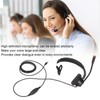 Telephone Headset Noise Reduction Volume Control 3.5mm Straight Plug Unilateral