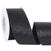 CABODYALS 10 Yards 40MM Black Glitter Ribbon Metallic Sparkle Bling