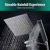 All Metal For California Rain Shower Head with Handheld Spray