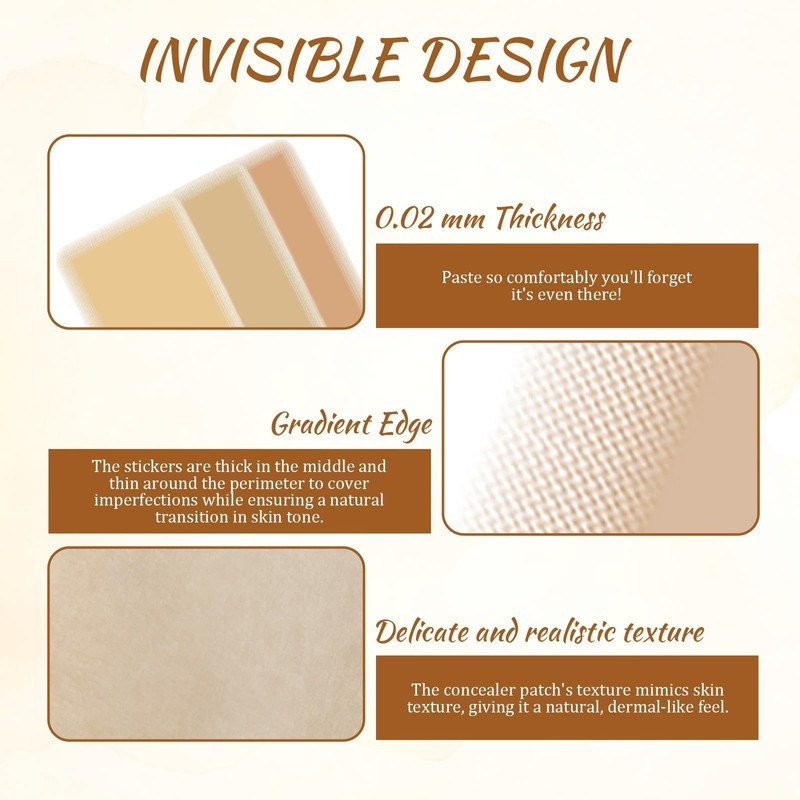 18 Pcs Waterproof Ultra Thin Scar Patch, Tattoo Cover Up