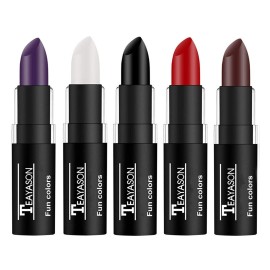 Juego de Lpiz Labial Mate Impermeable para Fiesta, Mascarada, Juegos con disfraces, Maquillaje de Halloween                                           