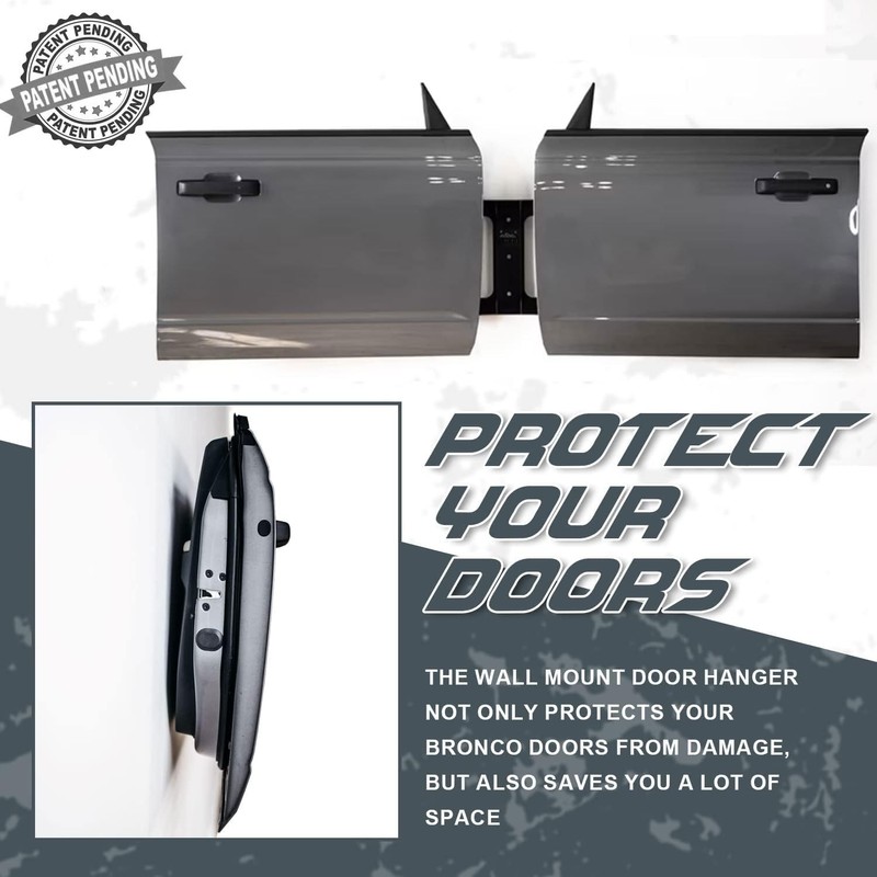 Broaddict Wall Mount Door Storage Hanger Bracket Fit for Ford
