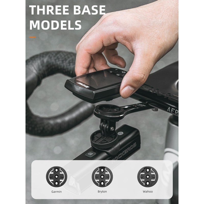 ROCKBROS Bike Computer Mount Out-Front Bike Mount Aluminum Integrated Bike