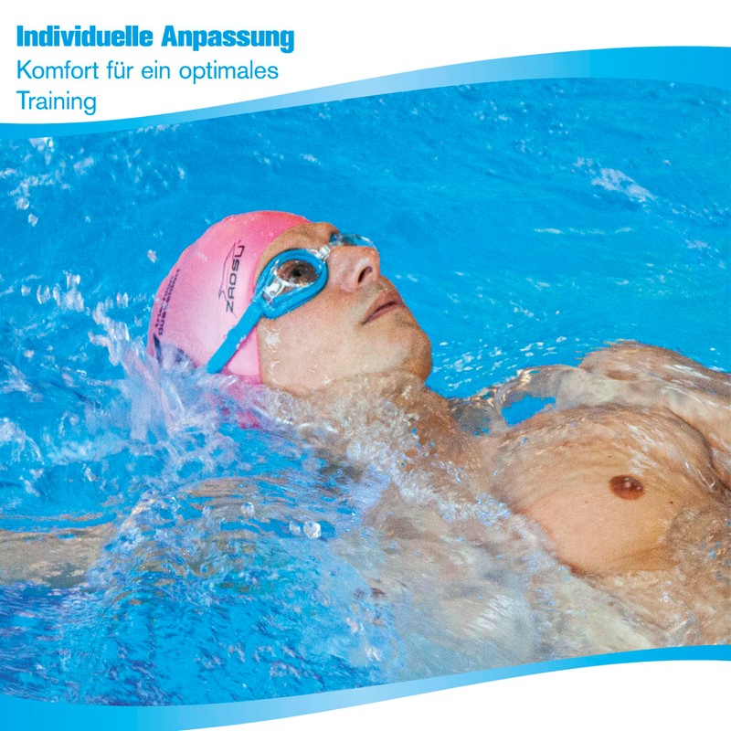 B&S Shell Unisex Adult Swimming Goggles Anti-Fog Lenses UV Protection
