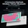 iTastatur 82 Keys Wireless Gaming Keyboard 75 Percent,Triple Mode Bluetooth/2.4Ghz/USB