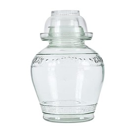 Aosnttol Glass Jar with Lid Pickle Jar, Fermentation Jar with Wide Mouth for Pickles Kimchi, Sauerkraut, Kombuch Vegetables Paocai Jar Pot, Thickning 2.5L