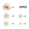 Aweisile Daisy Patch, Iron-On Patches, Pack of 25 Sew-On Flower