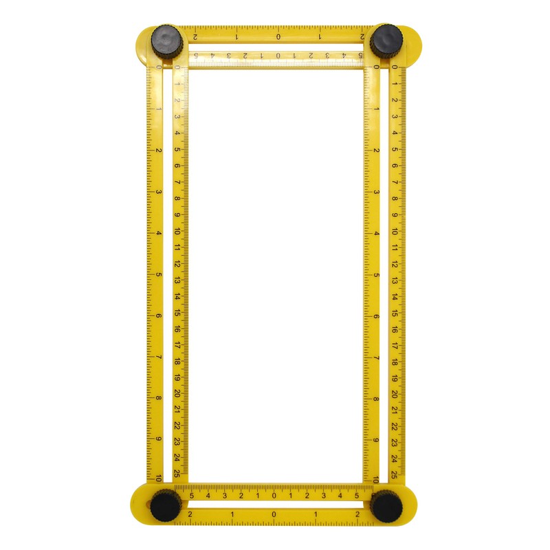 VViViD Heavy-Duty Adjustable Ruler (Angularizer 4 Holder Yellow Plastic)