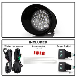 ACANII - For 2004-2015 Nissan Titan 2004-2007 Armada Full LED Bumper Fog Lights Lamps Assembly Driver & Passenger Side