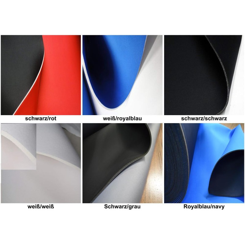 StoffBook E404 Double Face Neoprene Fabric 5 mm Black /