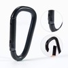 Pack of 12 Carabiner Hooks, Small, Iron Small Carabiner, Aluminium