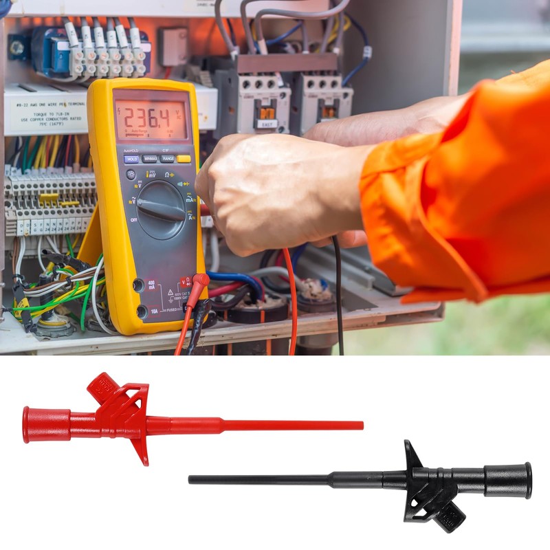2pcs Multimeter Cable Test Sample, Professional Insulated Quick Test Test