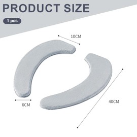 XPEX 1 Pair Toilet Seat Covers, Toilet Seat Cover, Thick and Warmer Toilet Seat Pad, Toilet Warmer Pad, Washable Toilet Cover Pad Toilet Seat Cushion, b