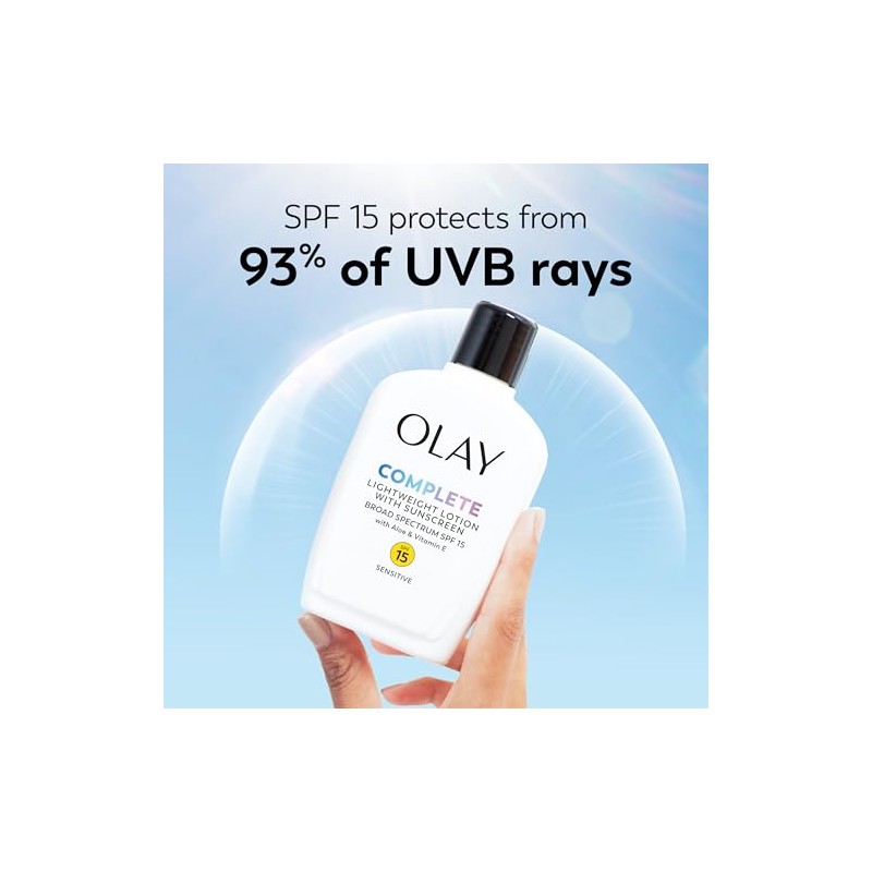 Olay Complete Lotion Moisturizer with SPF 15 Sensitive, 6.0 oz