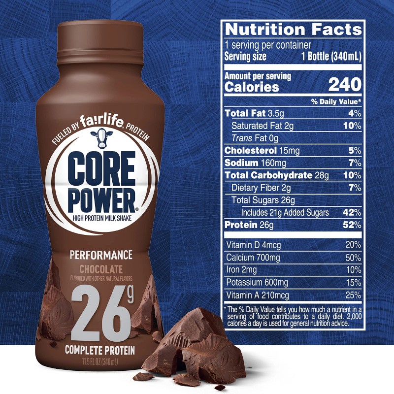 Core Power Fairlife 26g Protein Milk Shakes, Ready To Drink