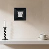 Elegant Black Framed Plaster Wall Art — 3D White Plaster