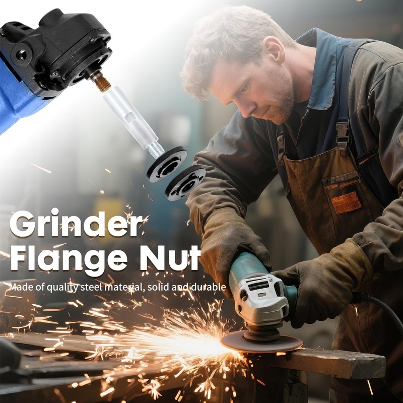 Laexepelle 5/8"-11 Angle Grinder Extension Shaft Connecting Rod with Grinder