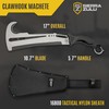 Sierra Zulu Machete with Nylon Sheath - 10.7" Stainless Steel