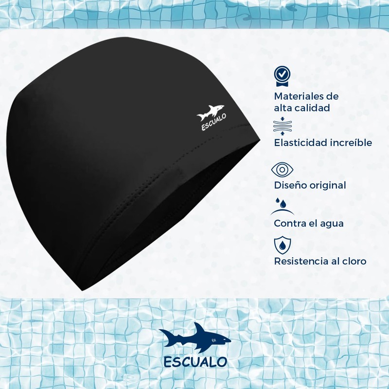 escualo Gorra para Natacion Unisex Adulto Modelo Lycra (Lycra) Unitalla,