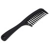 Aswalling Black Double Row Tooth Detangler Hair Comb Shampoo Comb
