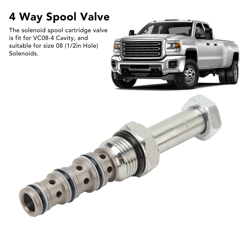 Solenoid Spool Cartridge Valve SV08‑40‑0‑N‑00 Aluminium Alloy Replacement for VC08‑4