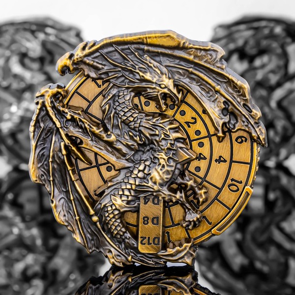 OUKELANWO 7 in 1 Fidget Spinner for DND Dice Set