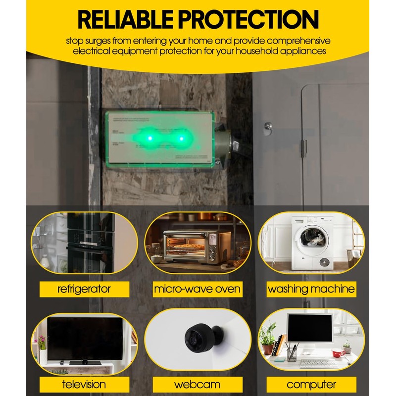 FS100 Surge Protection Device, Whole House Surge Protector Rated for
