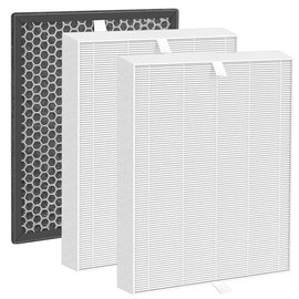Can-Meageren PRF-51 Air Filter Replacement Compatible with Brondell PR50-B and PR50-W Air Cleaner Purifier, 2 x H13 True Air Filters + 1 x Active Carbon Filter