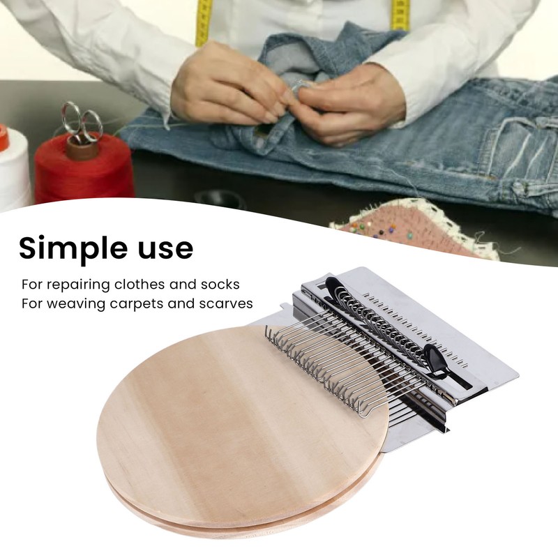 21 Hooks Darning Loom with Needles Household Loom Kit Small