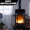 Gisafai 6 Inch Stove Pipe Damper Stainless Steel Air Insulated
