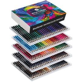 LBW Watercolor Pencils 120 Professional Water Colored Pencils for Adult Coloring Book Blending Sketching