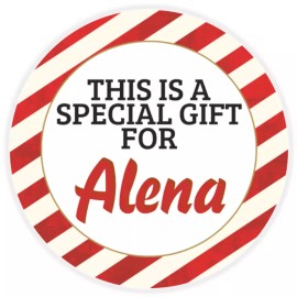 Kiwi Gifts This is a Special Gift for Alena - 3 Pack Circle Stickers 3 Inch - Christmas