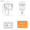 HUAREW Mini Rocker Switch T85 KCD1-101 2 Pin SPST Toggle