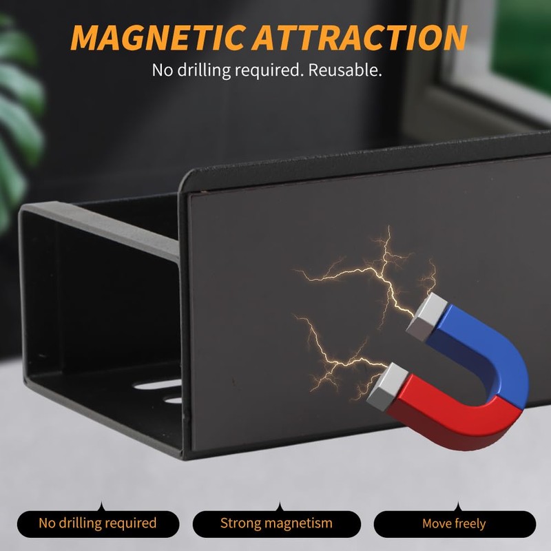 2 Pcs Magnetic Aerosol Spray Can Holder,Wall Mounted Toolbox Bottle