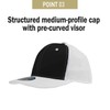 PLAIN GEAR Dispatch Trucker Cap - High Crown Mesh-Back Adjustable