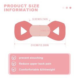 EIHI Back Posture Corrector, Adjustable Upper Back Support, Posture Corrector Trainer for Adults and Children, Posture Corrector for Men and Women, 1 Piece