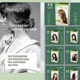 Naturalite Organic Based Permanent Hair Colours 100% Ammonia Free & Parabens Free [Hair Dye] 有机染发膏