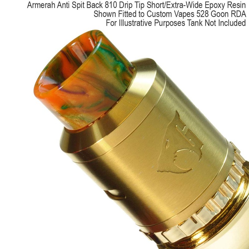 Armerah Anti Spit Back 810 Drip Tip eCig Mouthpiece Short/Extra-Wide