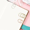 GUTE Heart Paper Clips 210Pcs 3 Colors Stainless Steel Office