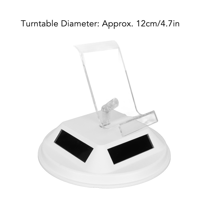 Solar Turntable Professional 360 Degree Electric Rotating Display Stand 2.2lb