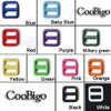 CooBigo 25pcs Mixed Color Plastic Slider Tri Glide Adjust Buckles