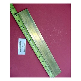 KolotovichTool 1/4" x 2" C360 Brass Flat BAR 12" Long Solid .25" Mill Stock H02 Industrial Metal DE-1593DU