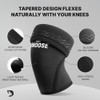 DMoose Fitness Knee Sleeves for Weightlifting with 2 Straps &