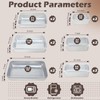 Blushtier 12pcs 6 Sizes Stainless Steel Food Storage Container with