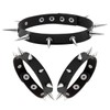 Manfnee Punk Gothic Bracelet Spike Rivet Cuff Bangle Metal Studded