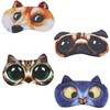 Cute Sleeping Mask Blindfold - 4 Skin-Friendly Sleep Eye Mask,