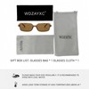 WDZAYXC Classic Rectangular Sunglasses Retro Slim Lenses Vintage Rectangle Sunglasses,