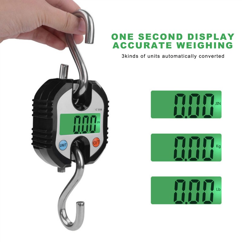 150KG Crane Scale LCD Digital Electronic Hook Hanging Weight for
