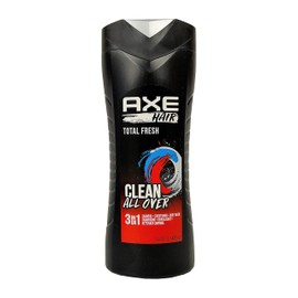 Axe Hair 3 in 1 - Total Fresh - Shampoo + Conditioner + Body Wash - Net Wt. 16 FL OZ (473 mL) Per Bottle - Pack of 3 Bottles