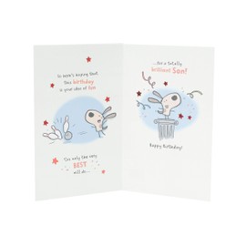 UK Greetings Birthday Card for Son - Poem Design, Orange, 149mm x 229mm